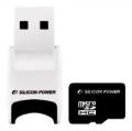 micro SDHC Card 4GB Class 4 + Stylish USB Reader